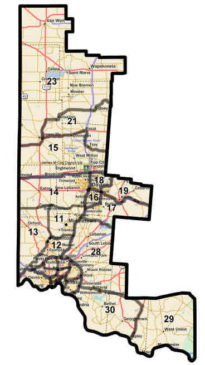 District Boundaries in Area 56
